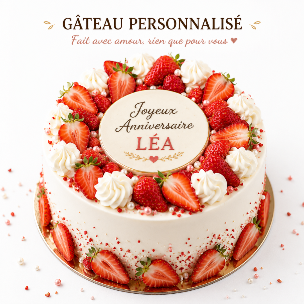 Gâteau personnalisé artisanal sur commande | Les Brioches de Jac