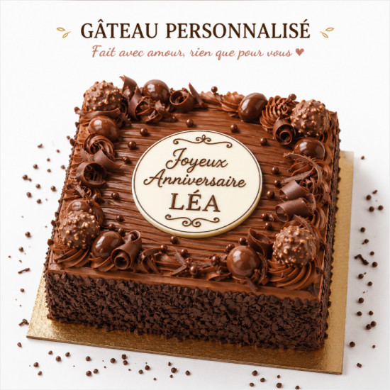 Gâteau personnalisé artisanal sur commande | Les Brioches de Jac