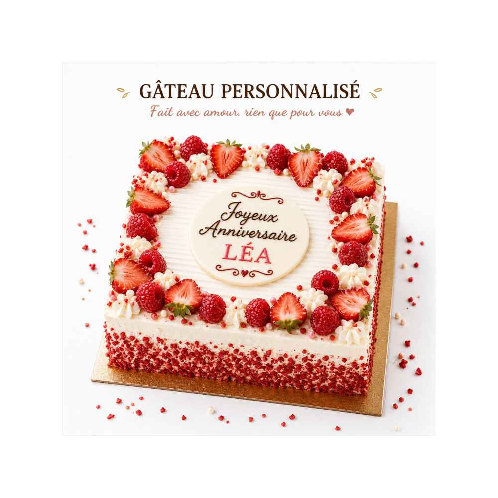Gâteau personnalisé artisanal sur commande | Les Brioches de Jac
