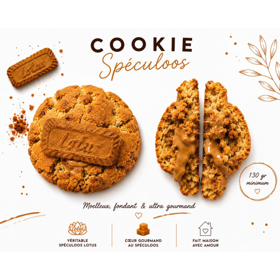 Cookie Spéculoos XXL Artisanale – Les Brioches de JAC