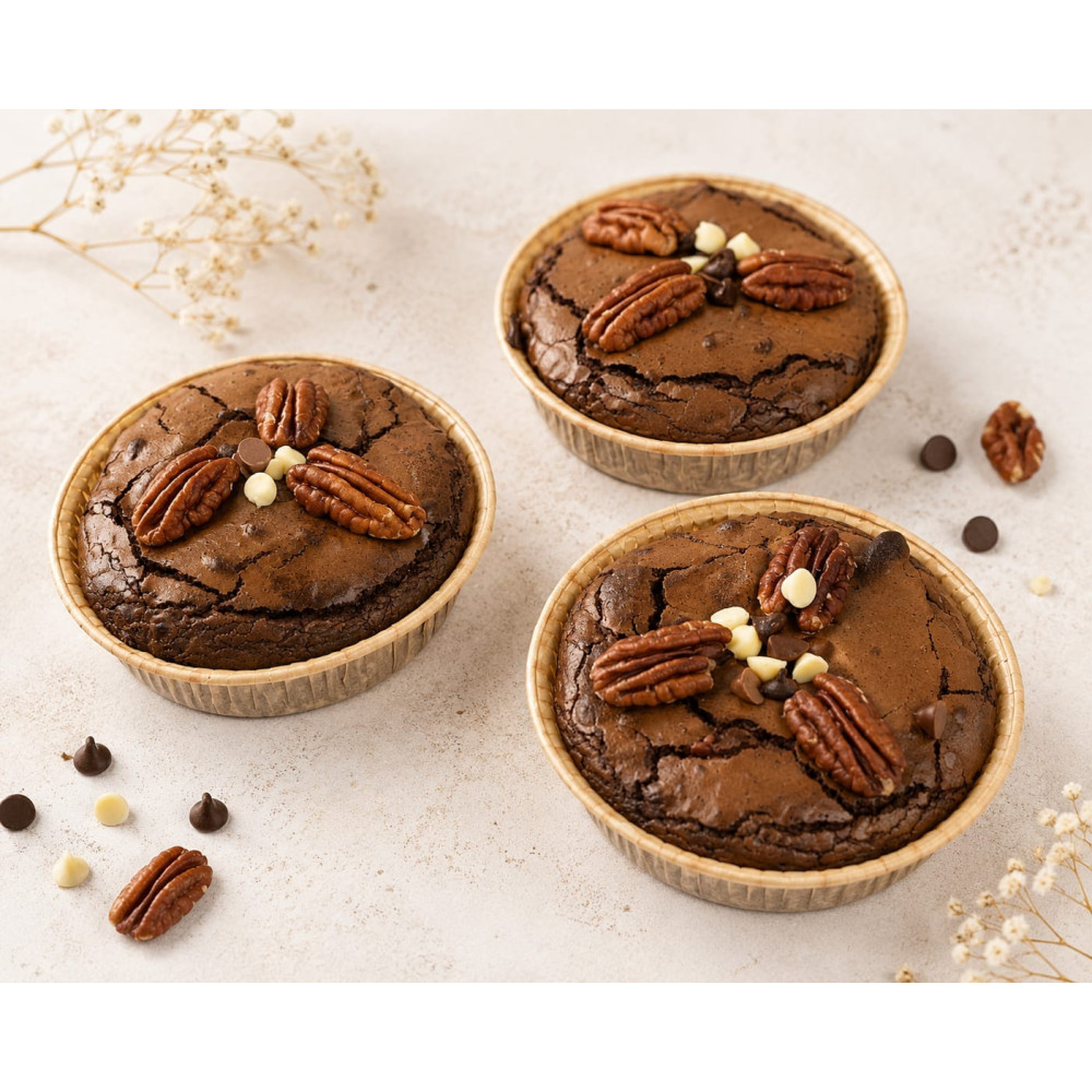 Brownie Chocolat Noir Noix de Pécan 130g | Les Brioches de JAC