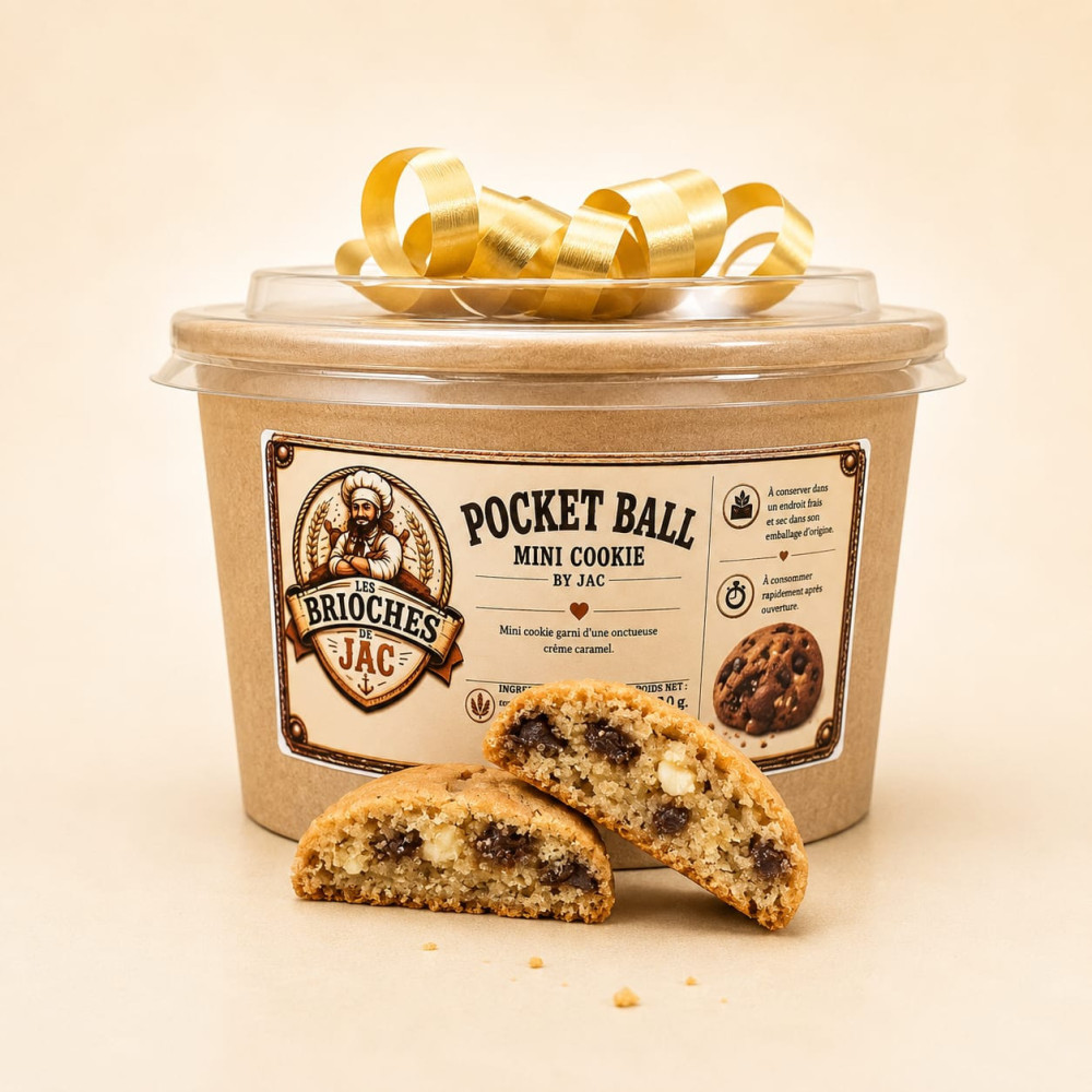 Pocket Ball Mini Cookies 200g | Les Brioches de JAC