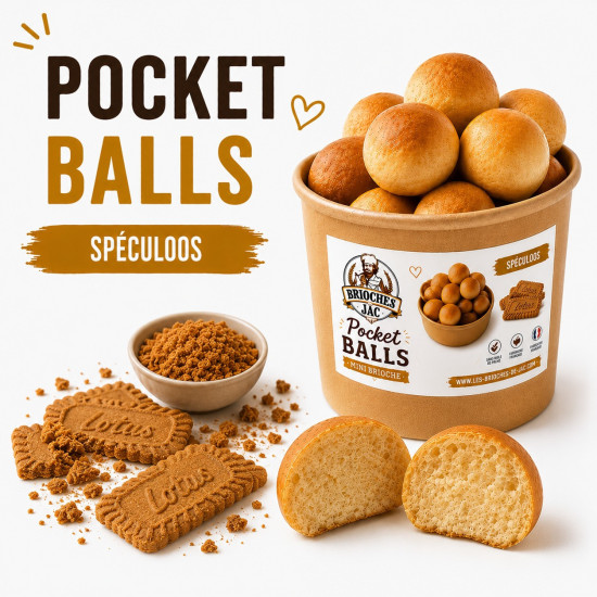 Pocket Ball Mini Brioche Spéculoos JAC
