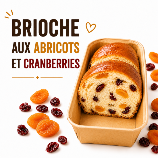 Brioche Abricots et Cranberries JAC