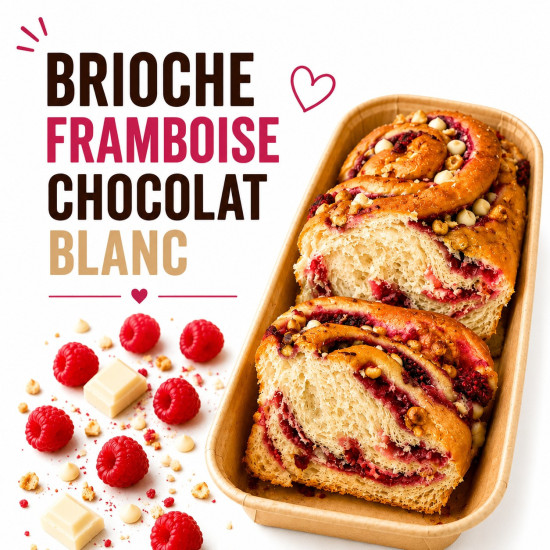 Brioche Framboise Chocolat Blanc JAC