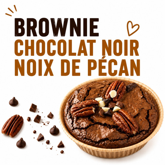 Brownie Chocolat Noir, Noix de Pécan