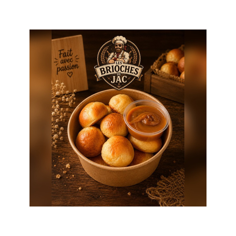 Pocket Ball Mini Brioche JAC | Mini Brioches Artisanales & Coulis Gourmands