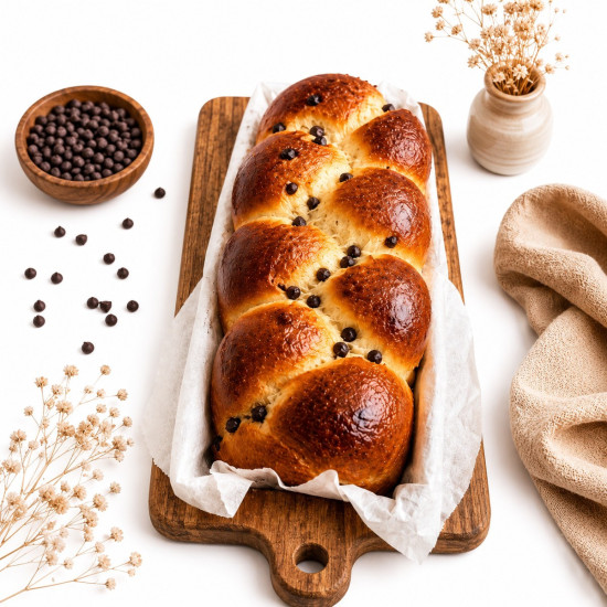 Brioche Artisanale aux Pépites de Chocolat JAC
