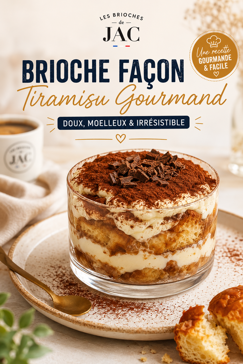 Recette Brioche façon Tiramisu Gourmand maison